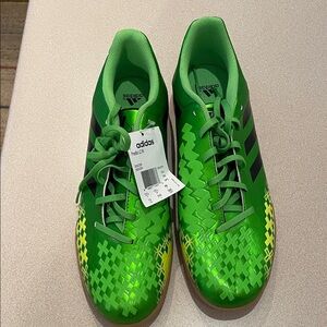 Adidas Men's Green and Yellow Pedito LZ  Shoes